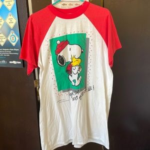 Vintage peanuts snoopy sleep shirt. Size large
